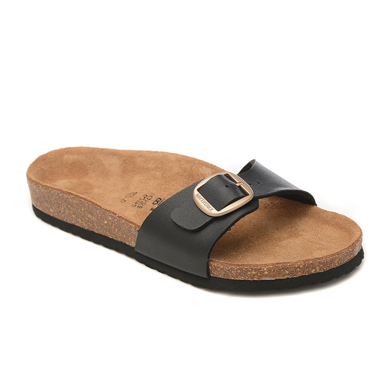 Women's Single-Button Sandals