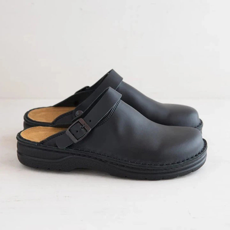 PU Leather Shoes Vintage Soft Bottom