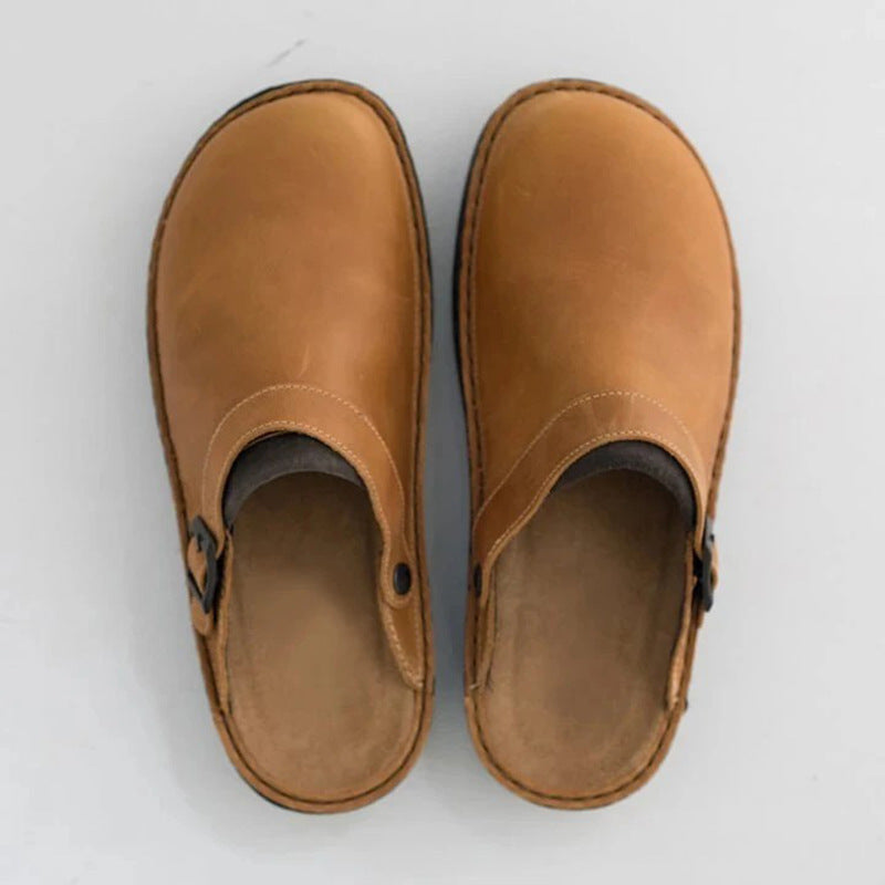 PU Leather Shoes Vintage Soft Bottom
