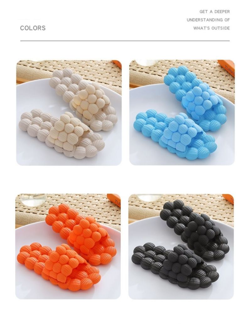 Bubble Massage Litchi Slippers: