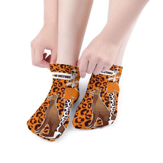 5 Pairs Socks Leopard Fashionable - King Stone Brothers and Co
