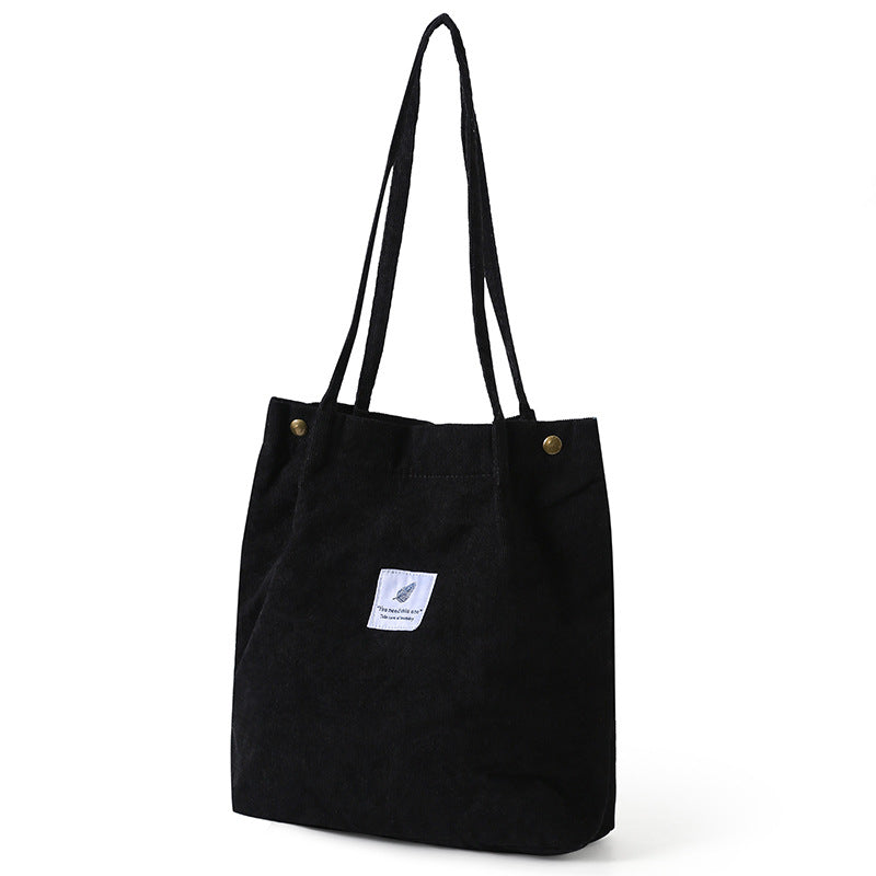 Casual Foldable Corduroy Shopping Bag