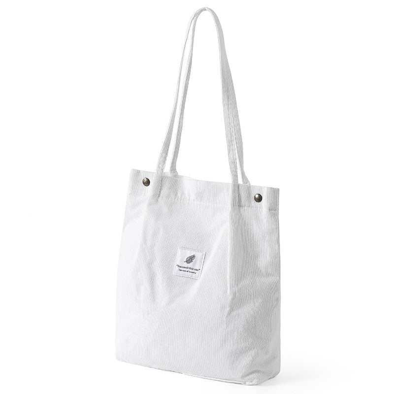 Casual Foldable Corduroy Shopping Bag