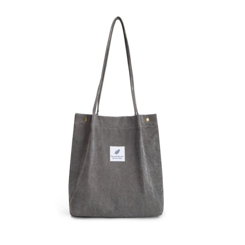 Casual Foldable Corduroy Shopping Bag