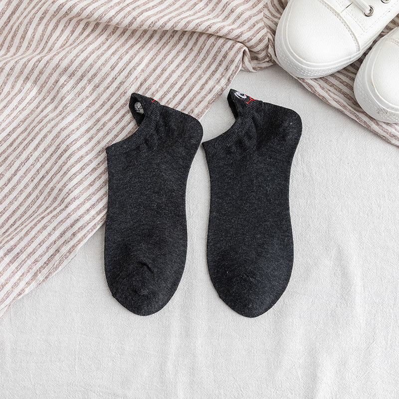 Cotton short ankle socks cartoon