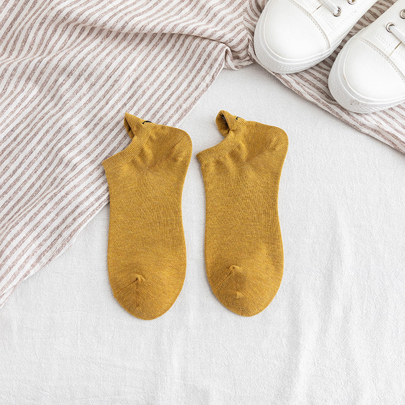 Cotton short ankle socks cartoon