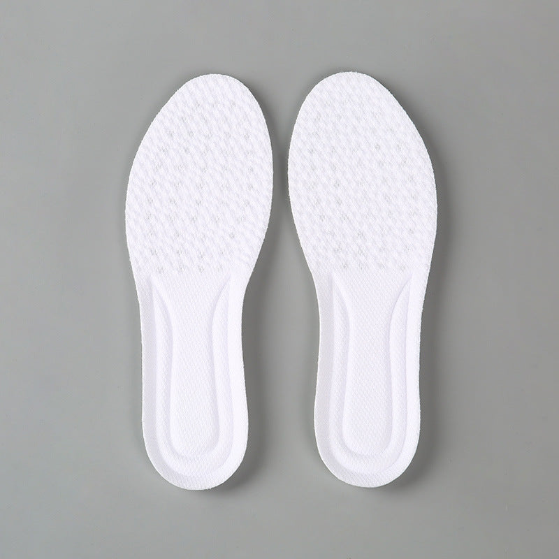 white sole, semelle blanche, sports insoles, comfortable insoles, foot support, cushioning technology, breathable insoles, shock absorption, exercise comfort, ergonomic insoles, fatigue reduction, foot pain prevention, king stone brothers and co, 