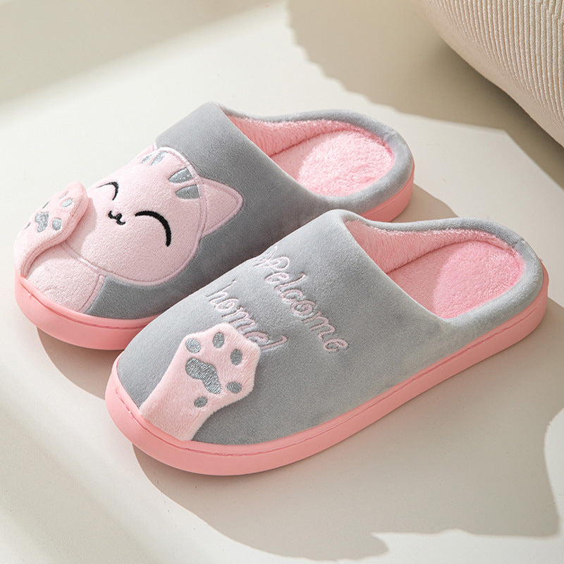 Cat Cotton Slippers