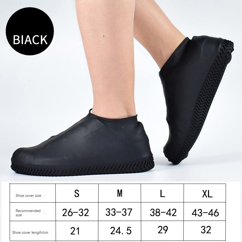 silicone shoe covers, waterproof shoe protectors, shoe rain guards, reusable shoe covers, shoe accessories, rainproof footwear, shoe protection gear, shoes black, noir, silicone,