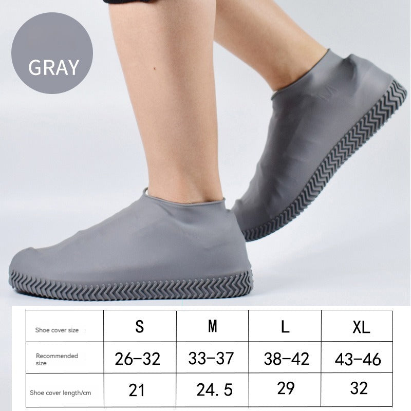 silicone shoe covers, waterproof shoe protectors, shoe rain guards, reusable shoe covers, shoe accessories, rainproof footwear, shoe protection gear, shoes grey, gris
