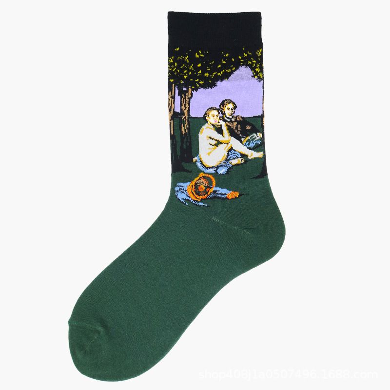peinture personnalisée, chaussettes artistiques, dessin sur chaussettes, chaussettes uniques, art portable