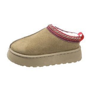 Woven Thick Soled Snow Boots
