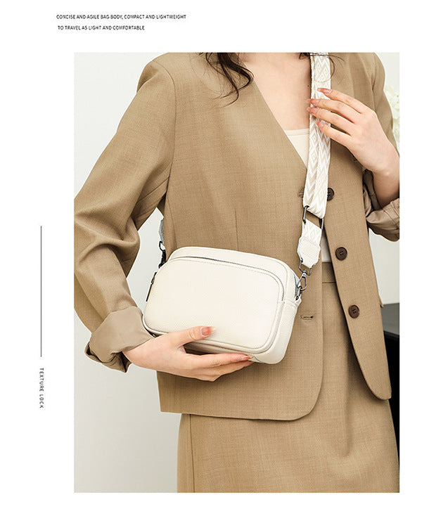 Litchi Patterned Shoulder Bag