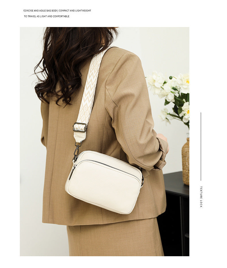 Litchi Patterned Shoulder Bag
