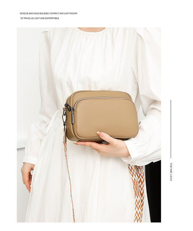 Litchi Patterned Shoulder Bag