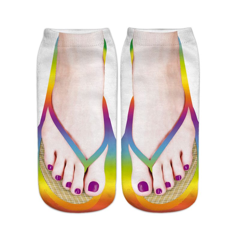 chaussette multicolor, sock multicolor, Comfortable slipper socks Cozy footwear Playful design slippers Stylish herringbone slippers Unique printed socks Fashionable house shoes Quirky indoor footwear