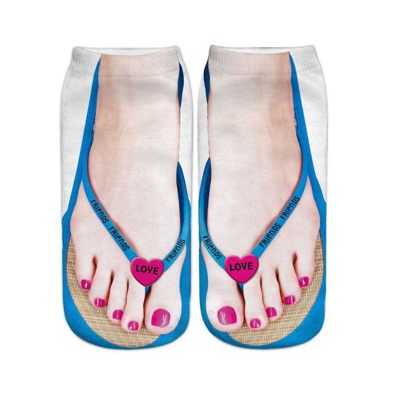 sock blue love , chaussette bleu,Comfortable slipper socks Cozy footwear Playful design slippers Stylish herringbone slippers Unique printed socks Fashionable house shoes Quirky indoor footwear