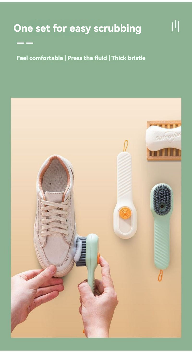 Multi Functional liquid Added Shoe Brush