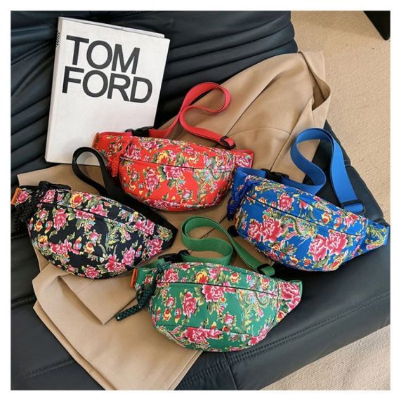 Personalized Versatile Fashion Waist Bag flower