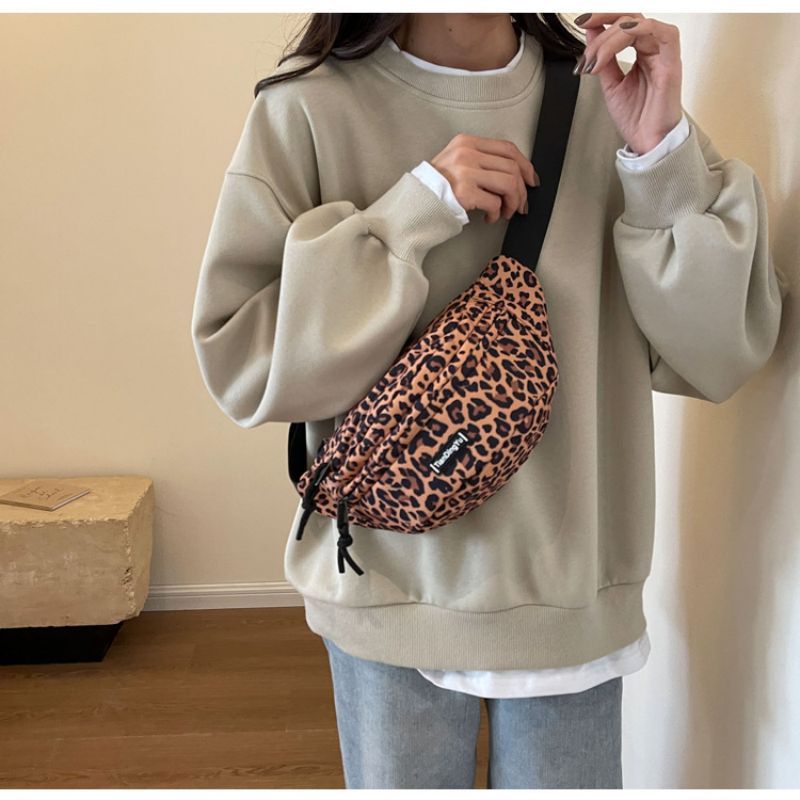 Style Leopard-zebra print Chest Bag