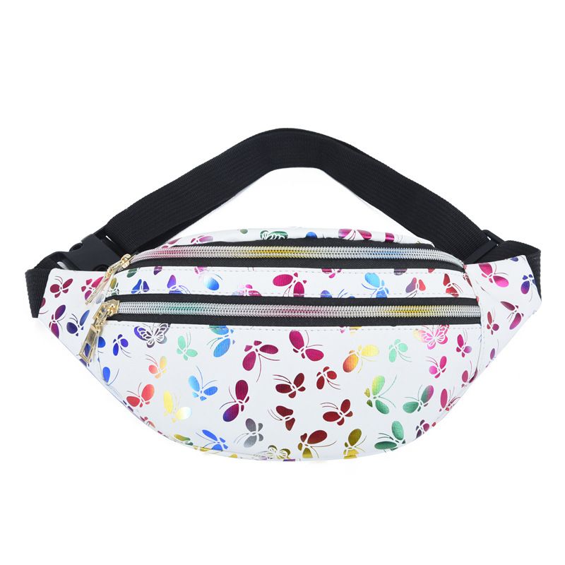 Colorful Double Zip Waist Bag