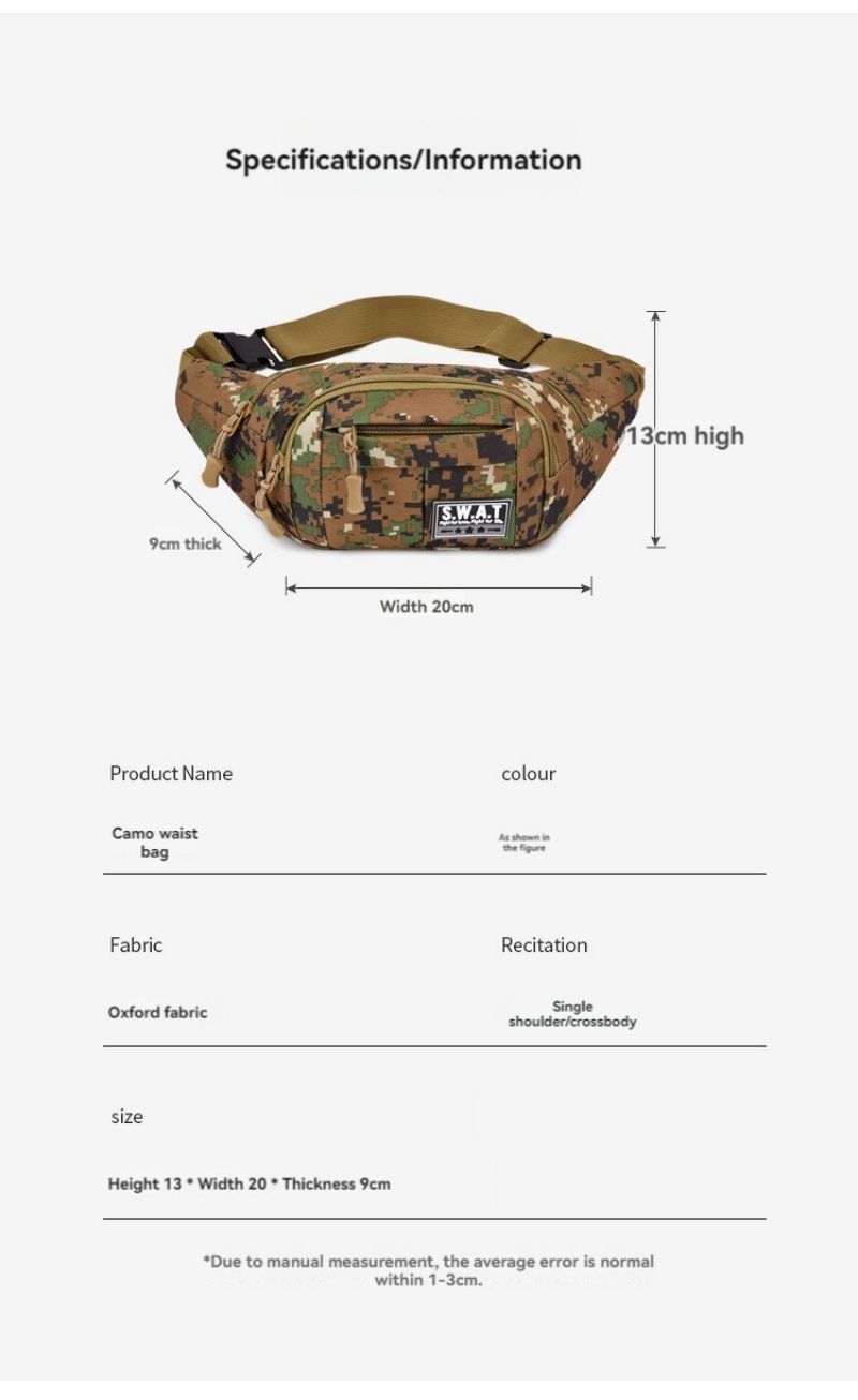 Camouflage Shoulder Bag (men/women)