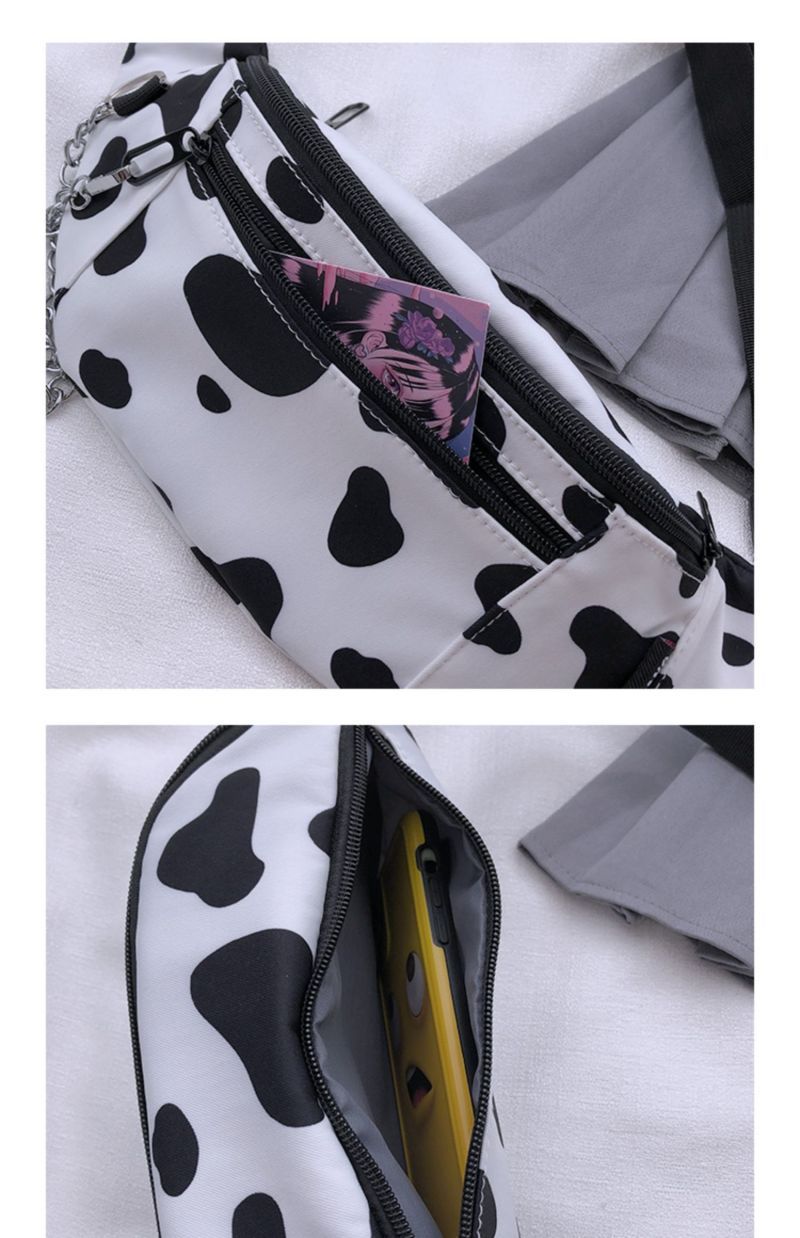 All-Match Graffiti cow rossbody Bag (mixte)