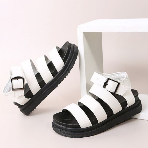 Thick Bottom Buckle Slippers Gladiator for women