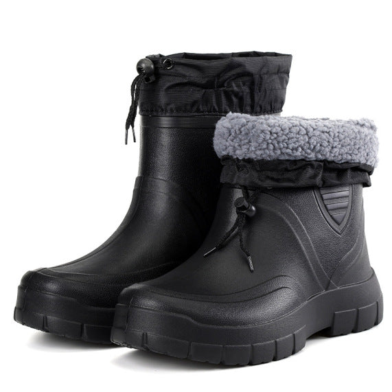 Fleece-lined Rain Boots