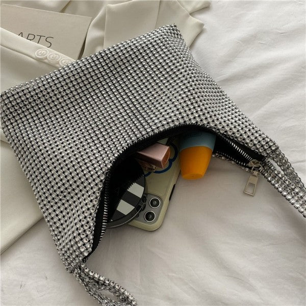 Rhinestone Handmade Underarm Bag
