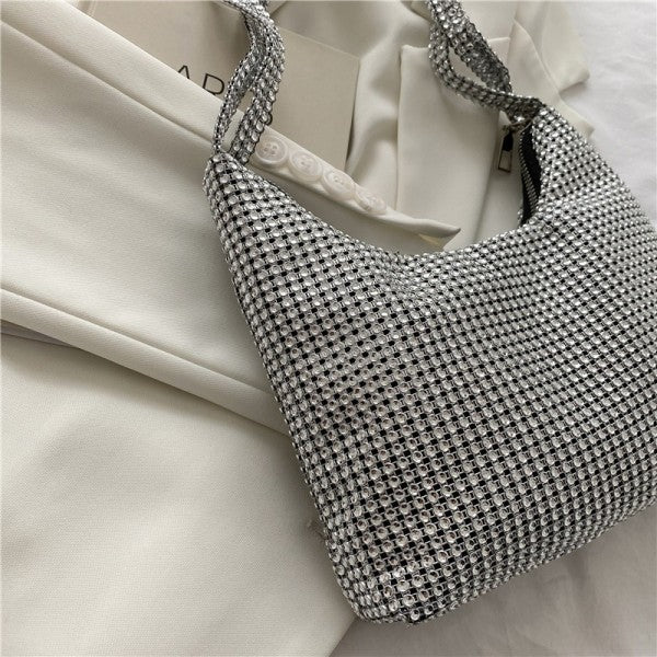 Rhinestone Handmade Underarm Bag
