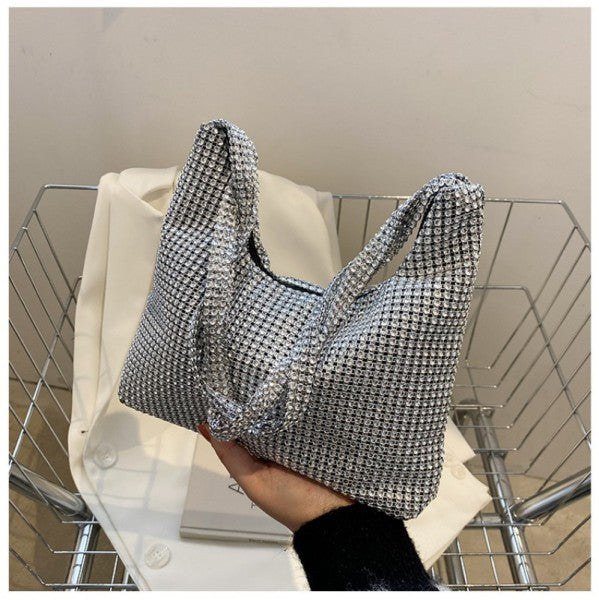 Rhinestone Handmade Underarm Bag