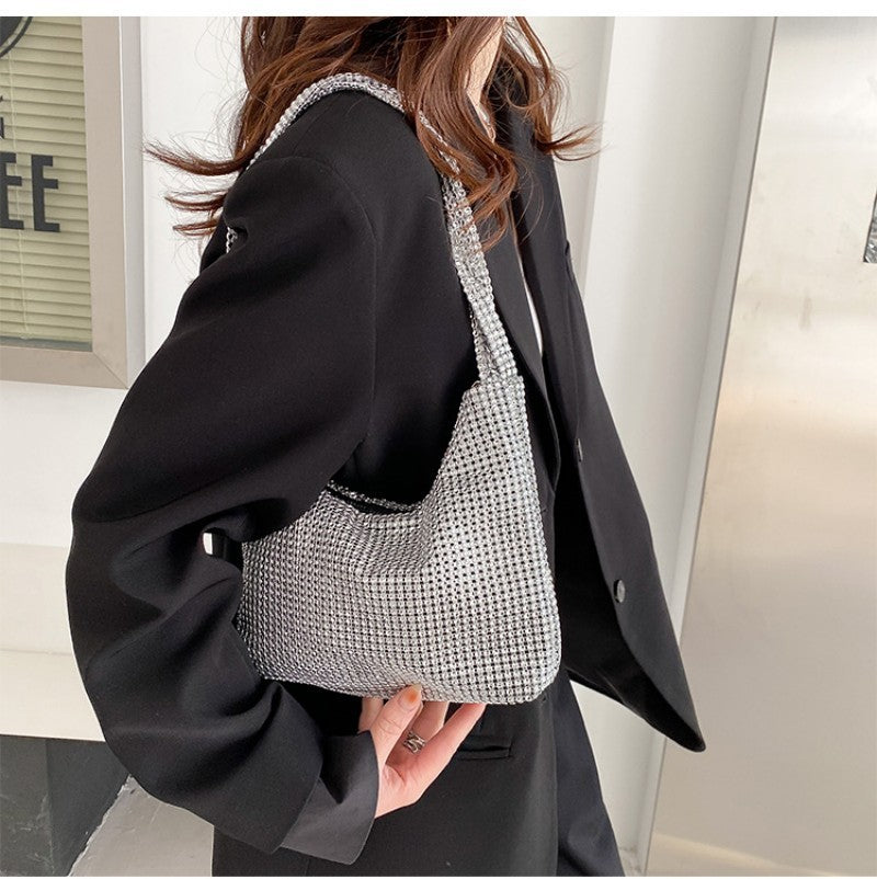 Rhinestone Handmade Underarm Bag