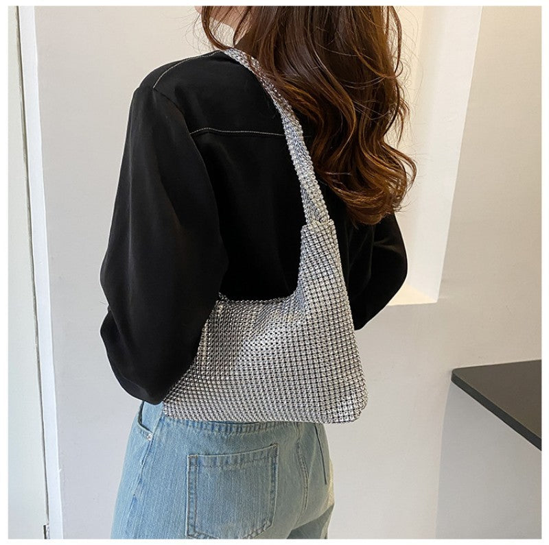 Rhinestone Handmade Underarm Bag