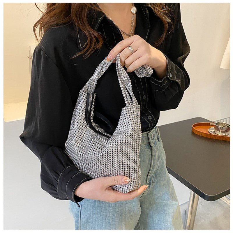 Rhinestone Handmade Underarm Bag