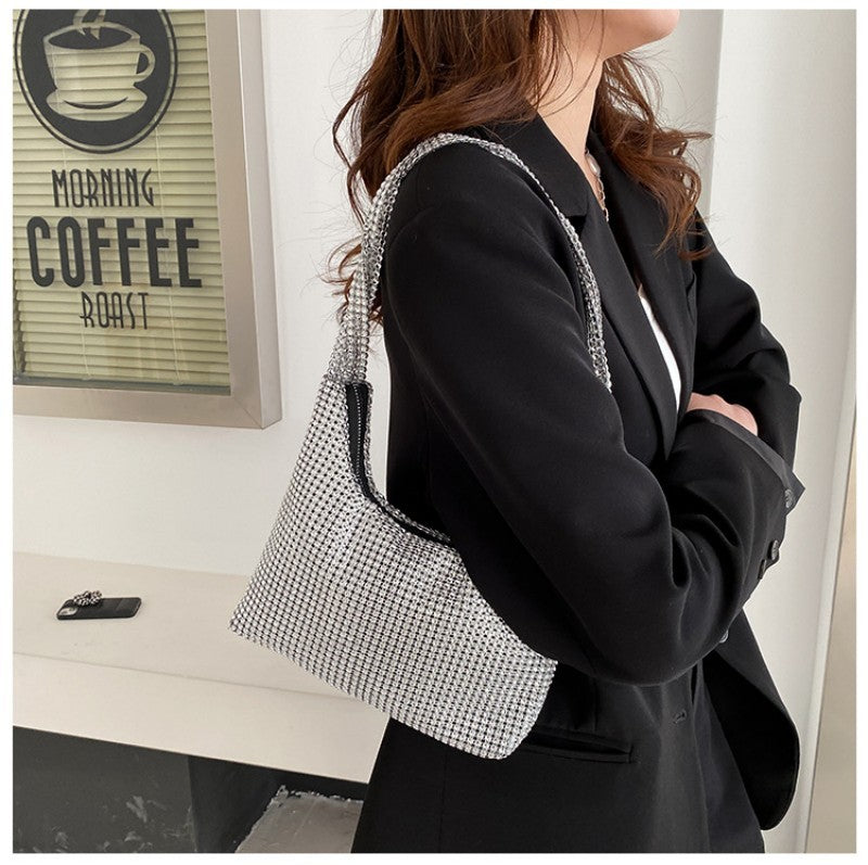 Rhinestone Handmade Underarm Bag