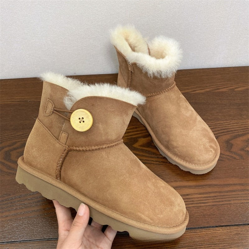 Winter Thick Snow Boots with Fleece Lining