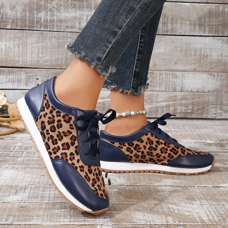 Round Head Leopard Sneaker