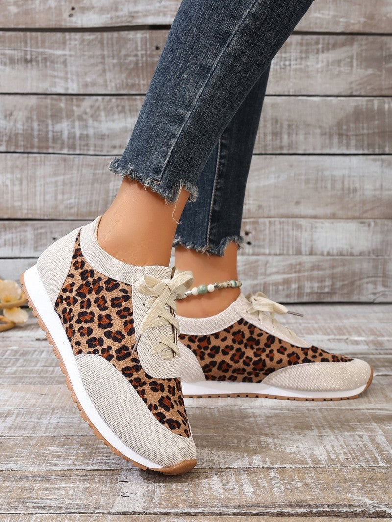 Round Head Leopard Sneaker
