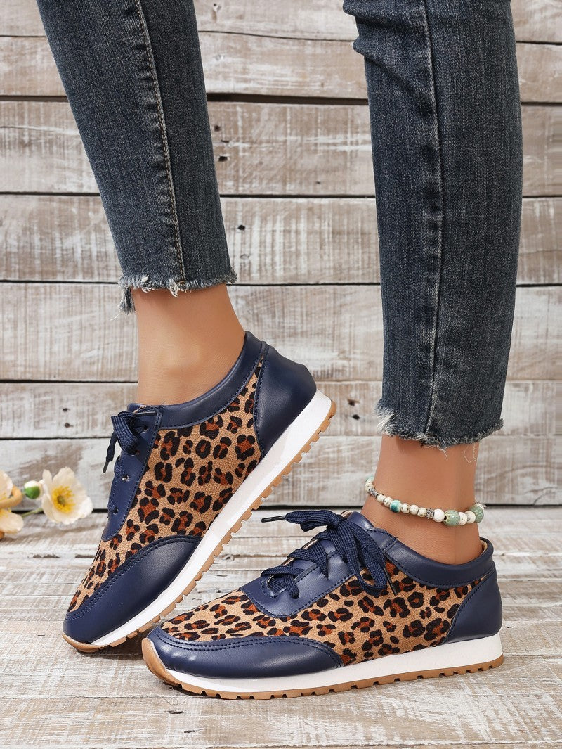 Round Head Leopard Sneaker