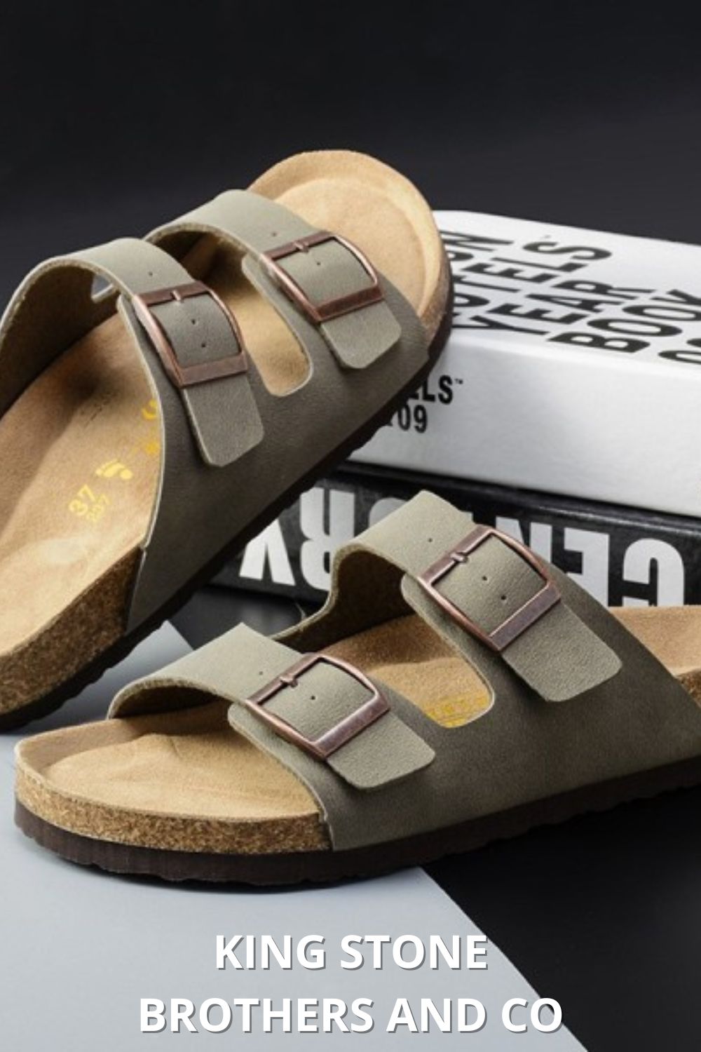 Double-Buckle Beach Sandals