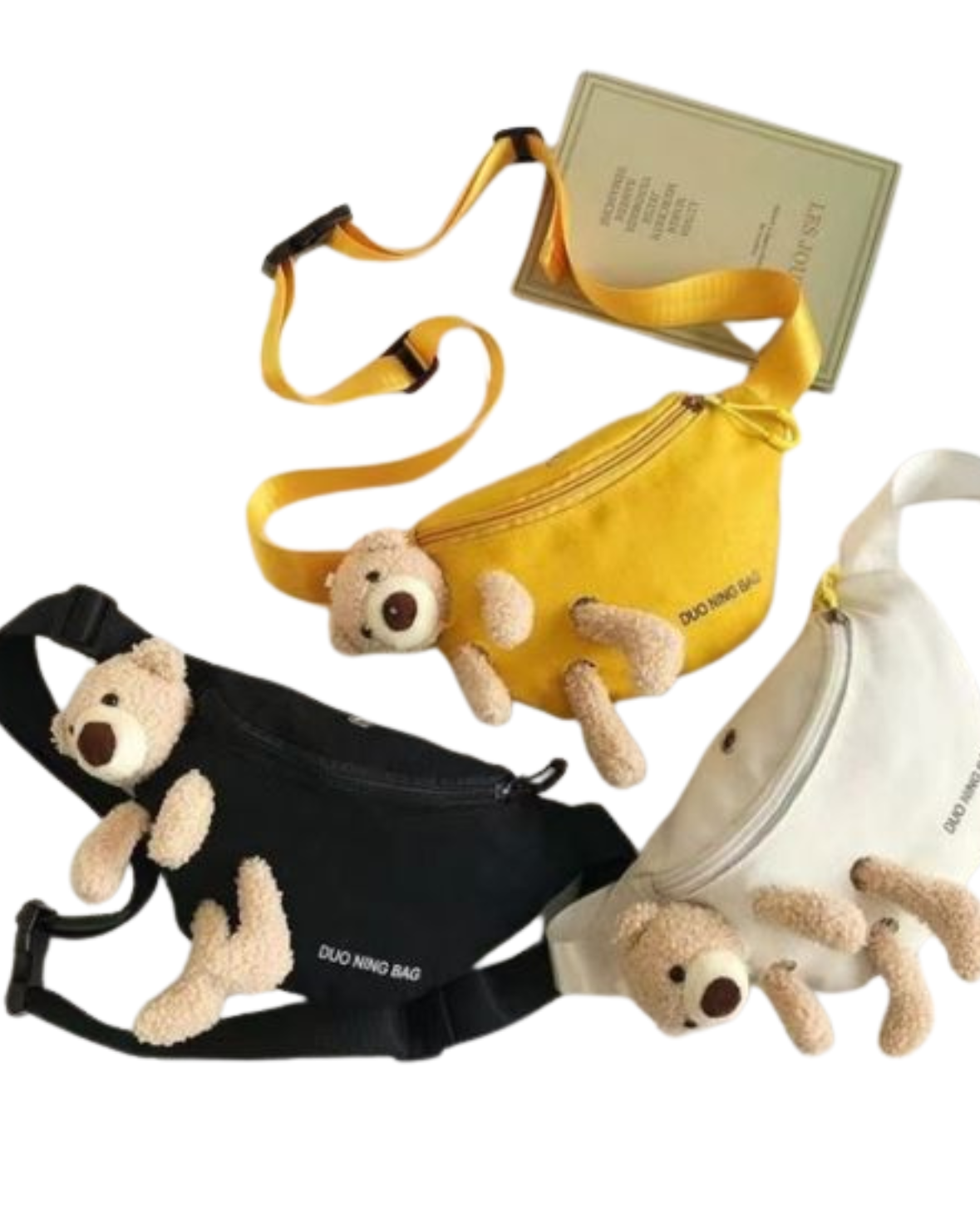All-match Canvas Bag Teddy bear