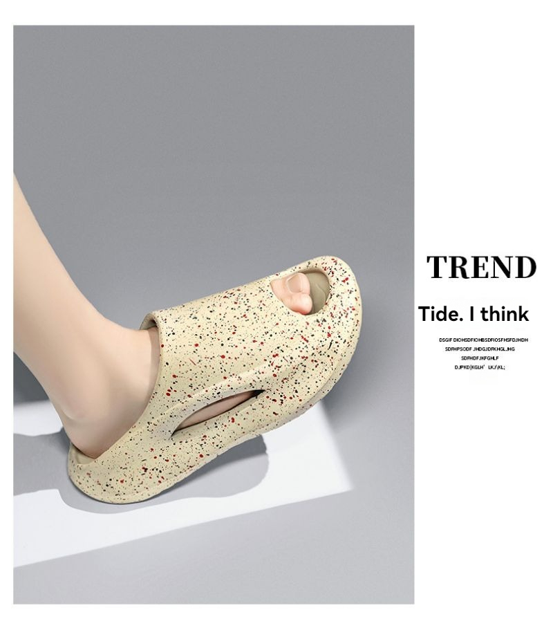 Sandal Thick Bottom One-word Drag