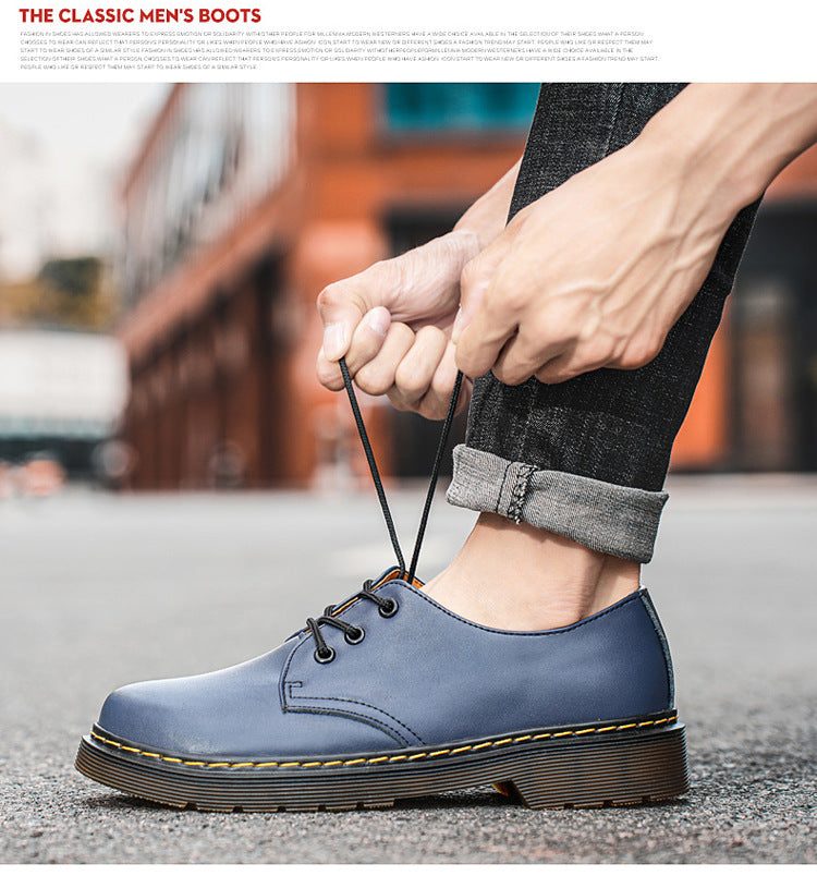 Round-Toe Low-Top Martin Boots