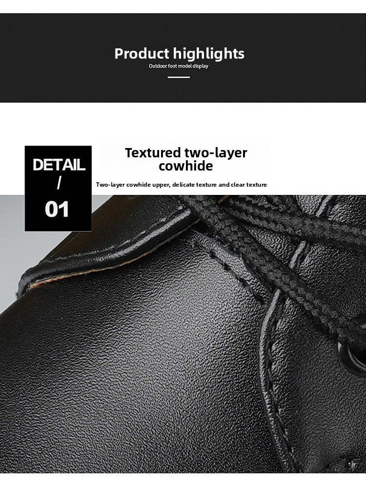 Round-Toe Low-Top Martin Boots