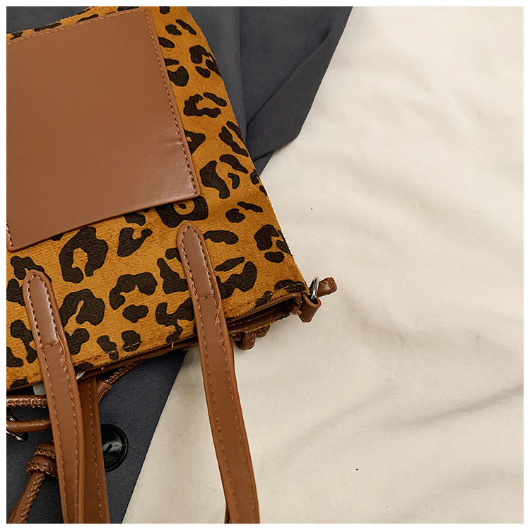 Leopard Print Small Square Bag