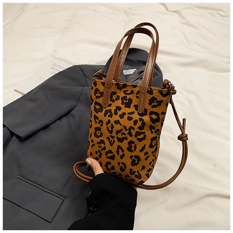 Leopard Print Small Square Bag