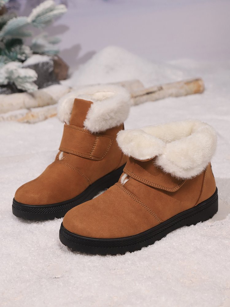 Fleece-Lined Snow Boots