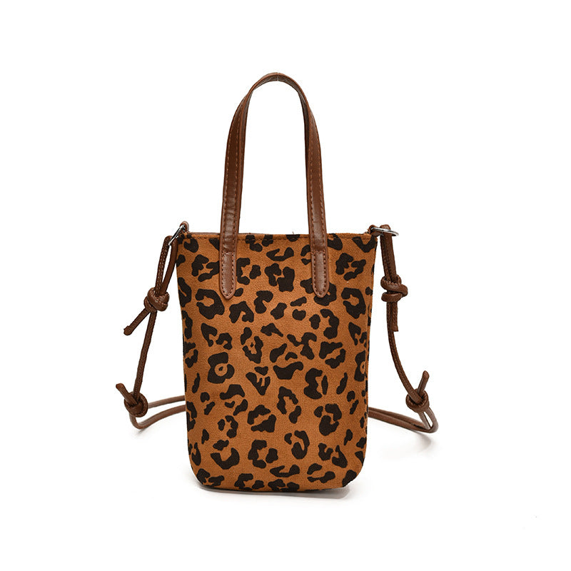 Leopard Print Small Square Bag