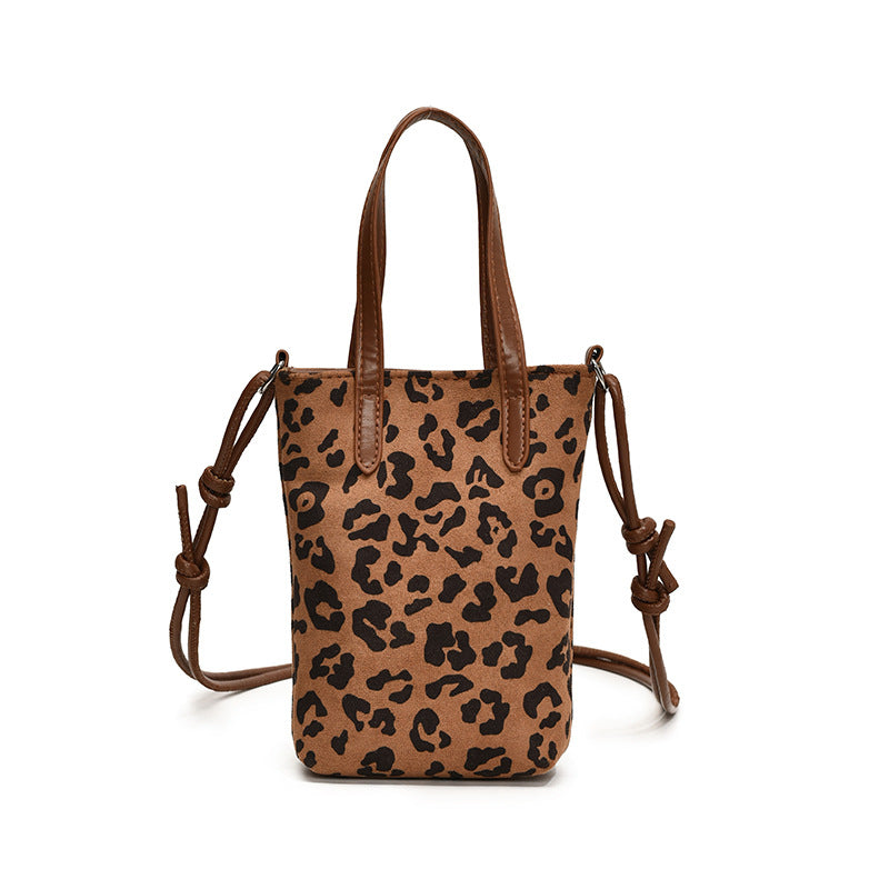 Leopard Print Small Square Bag
